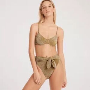 Jcrew Gold Bikini Set